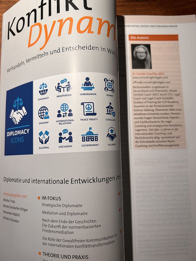 LEGAL COACHING: Neue Wege im Umgang mit Konflikten, Krisen und Verhandlungen