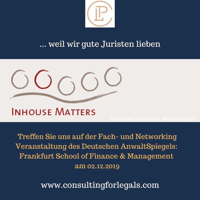 Clp Auf Der Inhouse Matters In Frankfurt Consulting For Legal Professionals